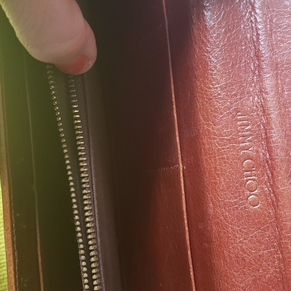 Vintage Leather Jimmy Choo Clutch or Large Wallet - Picture 8 of 11